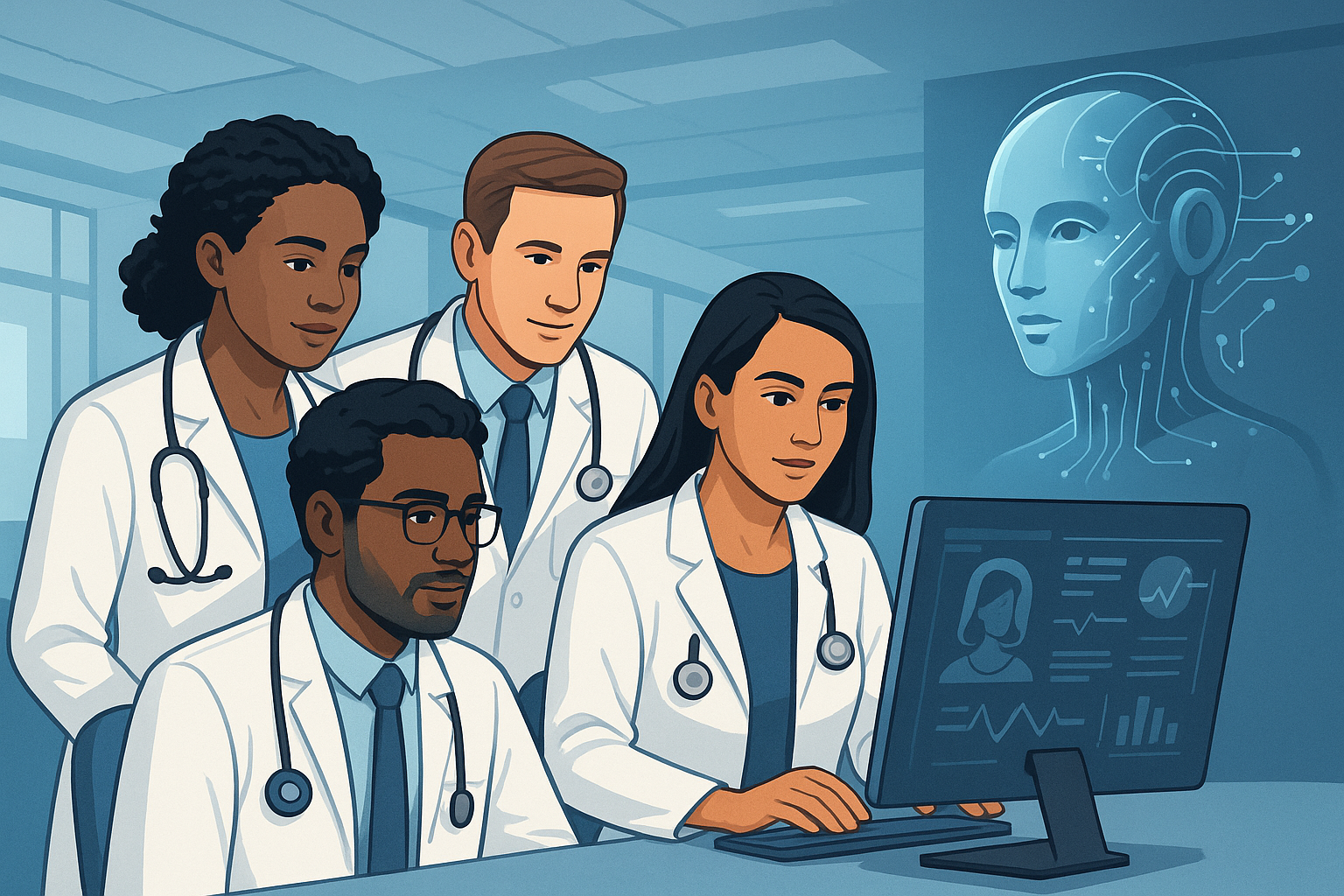 Healthcare providers using AI technology